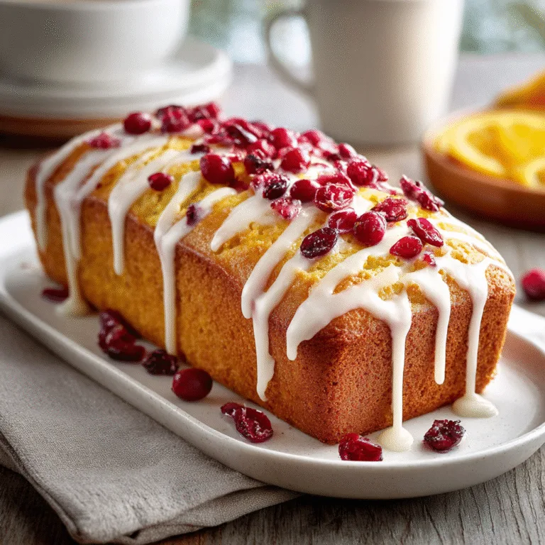 Cranberry Orange Loaf Cake – A Festive Holiday Classic