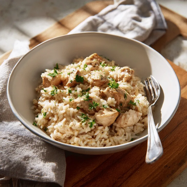 One-Pot Creamy Chicken & Rice: Comfort Made Easy