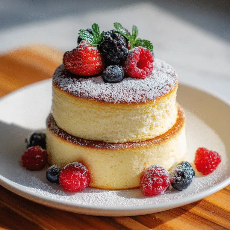 Fluffy Japanese Soufflé Pancakes – Light, Jiggly & Irresistible
