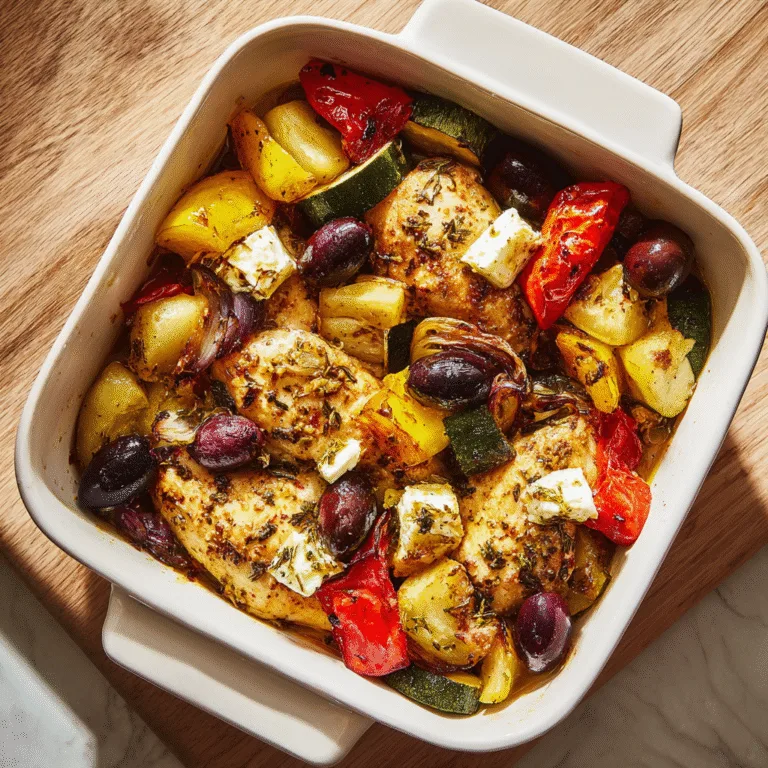 Greek Chicken Casserole: A Flavorful Mediterranean Comfort Dish