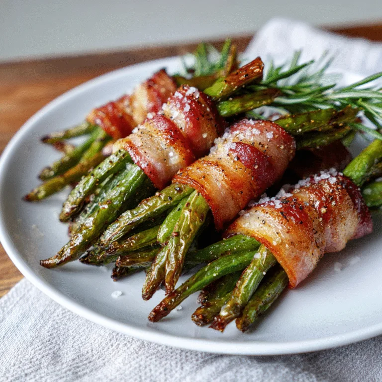 Bacon Wrapped Green Bean Bundles Recipe