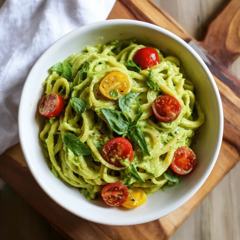 Creamy Avocado Pasta – Quick, Healthy, and Delicious