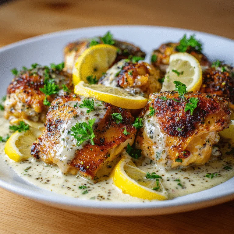 Creamy Lemon & Herb Pot Roasted Chicken – One-Pot Comfort Food