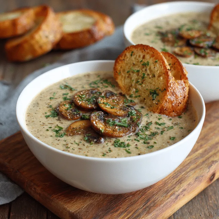 Instant Pot Creamy Mushroom Soup
