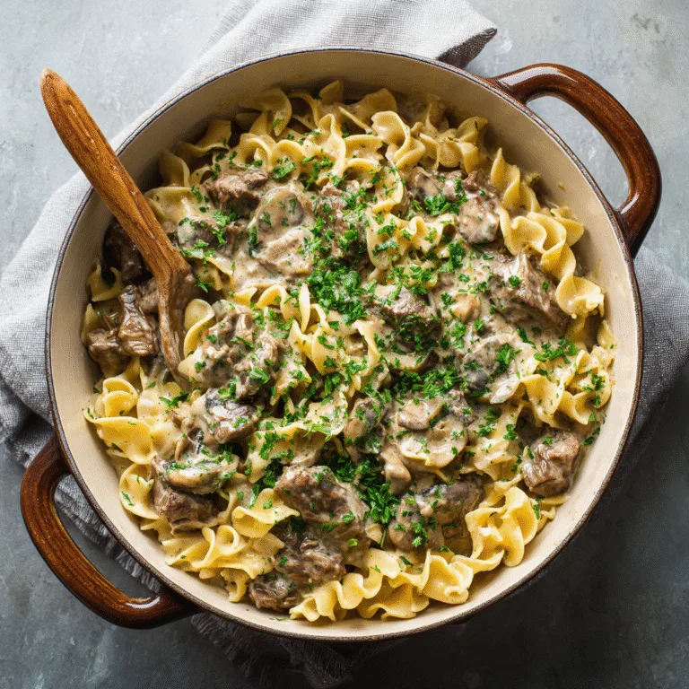 One-Pot Beef Stroganoff