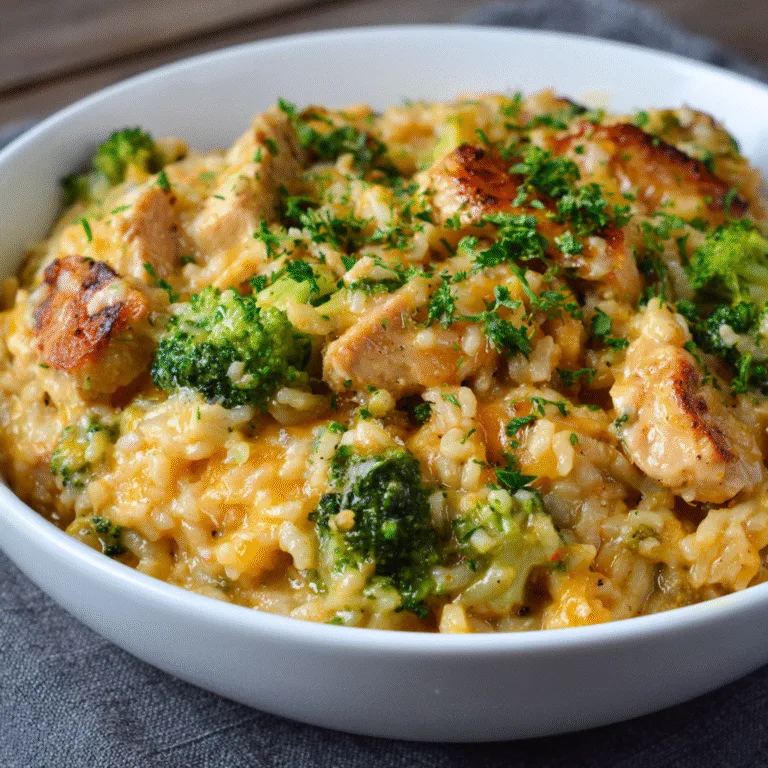 One-Pot Cheesy Chicken & Broccoli Rice