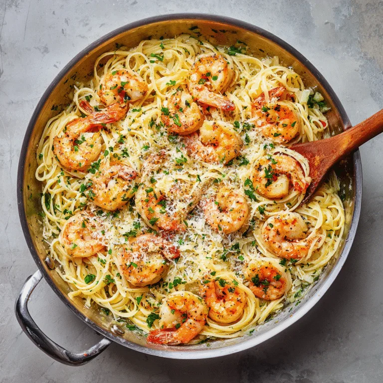 One-Pot Garlic Butter Shrimp Pasta