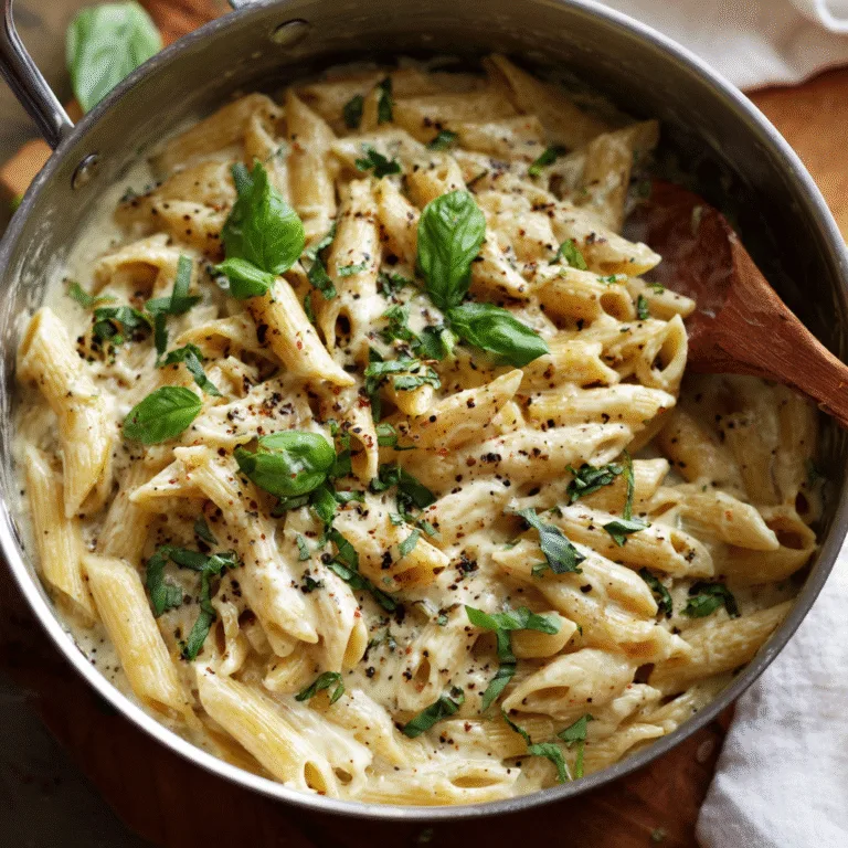 One Pot Creamy Garlic Pasta – Quick, Easy & Delicious