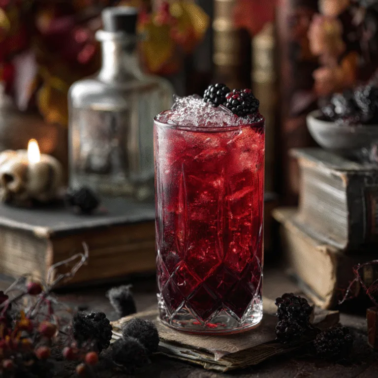 Vampire’s Kiss Mocktail – A Spooky, Fruity Treat