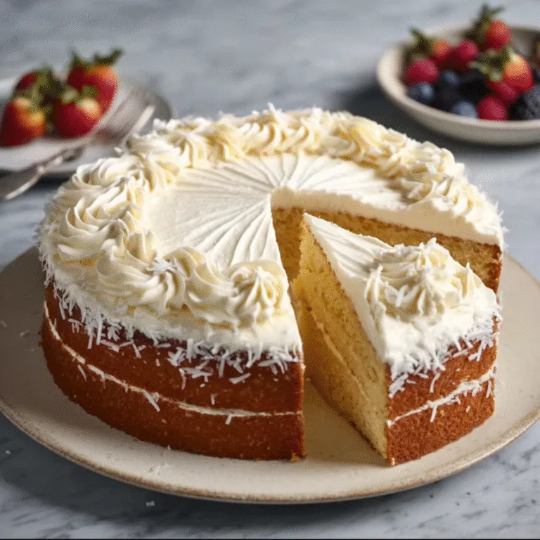 Simple Vanilla Sponge Cake Recipe with Whipped Cream Layers