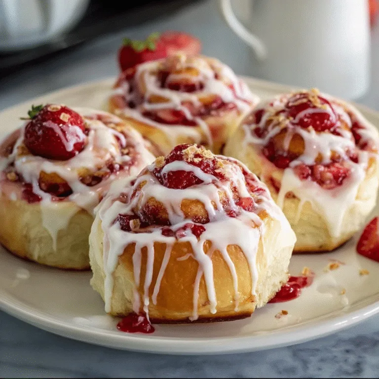 Strawberry Cheesecake Cinnabon Rolls – Decadent Breakfast & Dessert