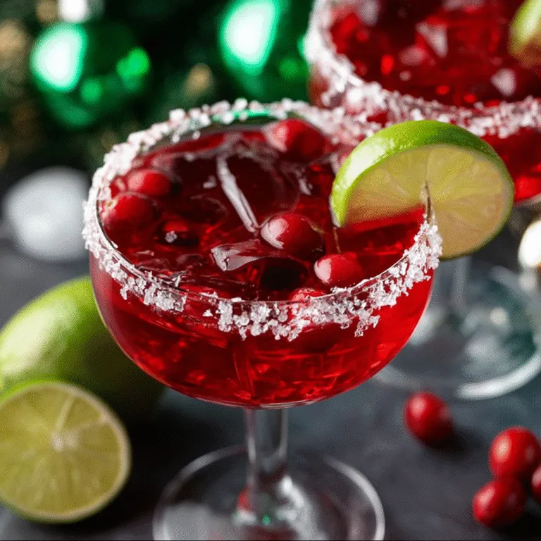 Christmas Margarita – Festive Cranberry Cocktail For Holiday Parties