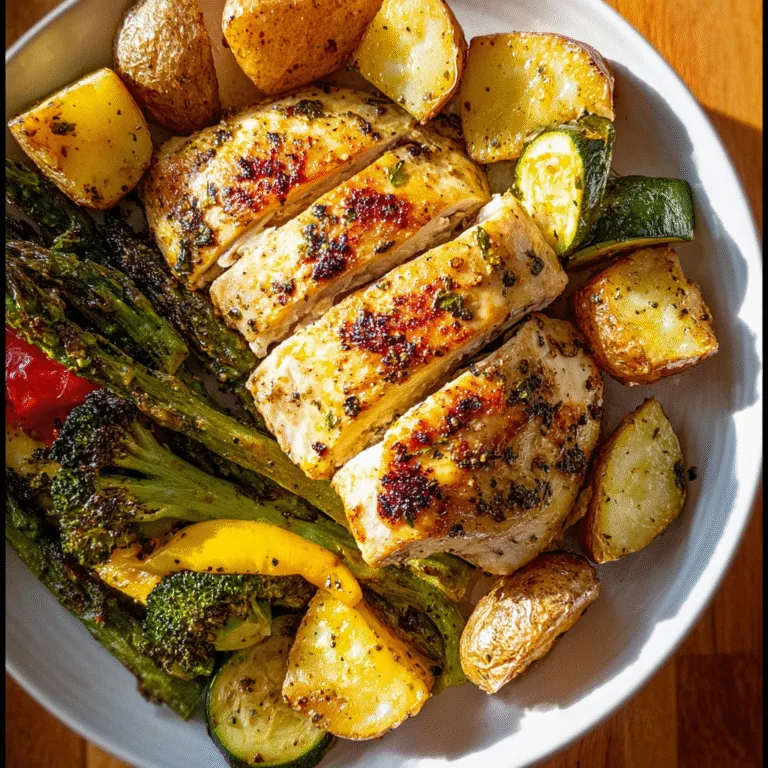 One-Pan Lemon Garlic Chicken & Veggies