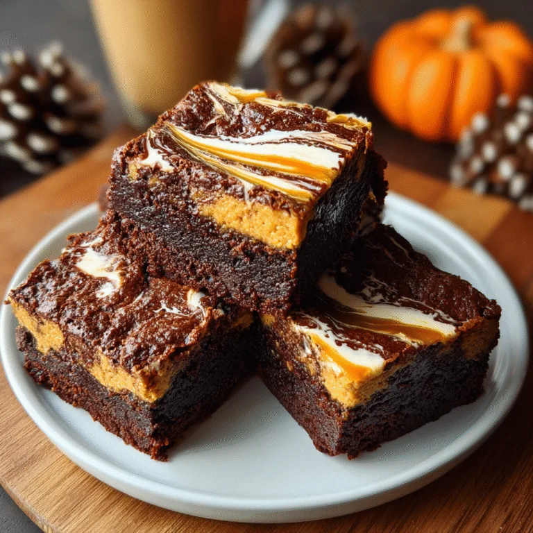 Pumpkin Spice Latte Brownies – The Ultimate Fall Dessert
