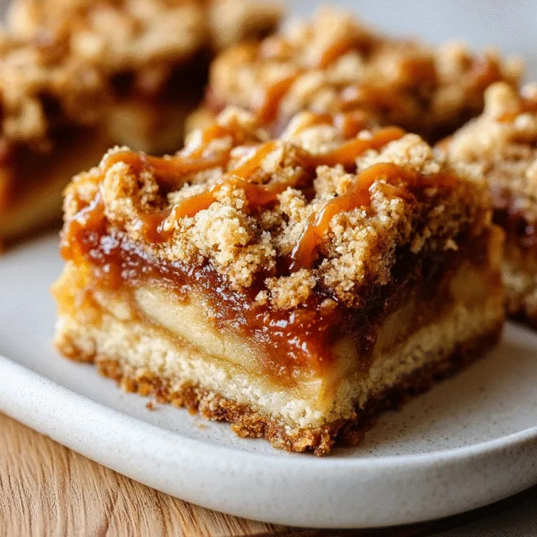 Irresistible Salted Caramel Apple Bars for Fall