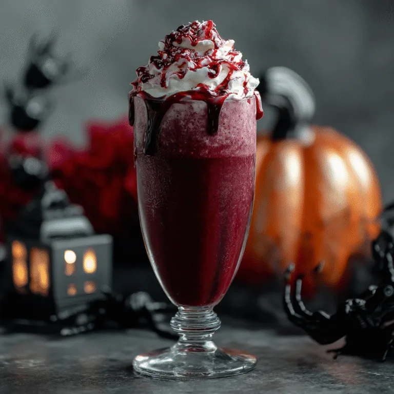 Vampire Bite Red Wine Milkshake – Spooky, Boozy, and Decadent
