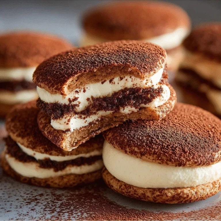 Irresistible Tiramisu Sandwich Cookies