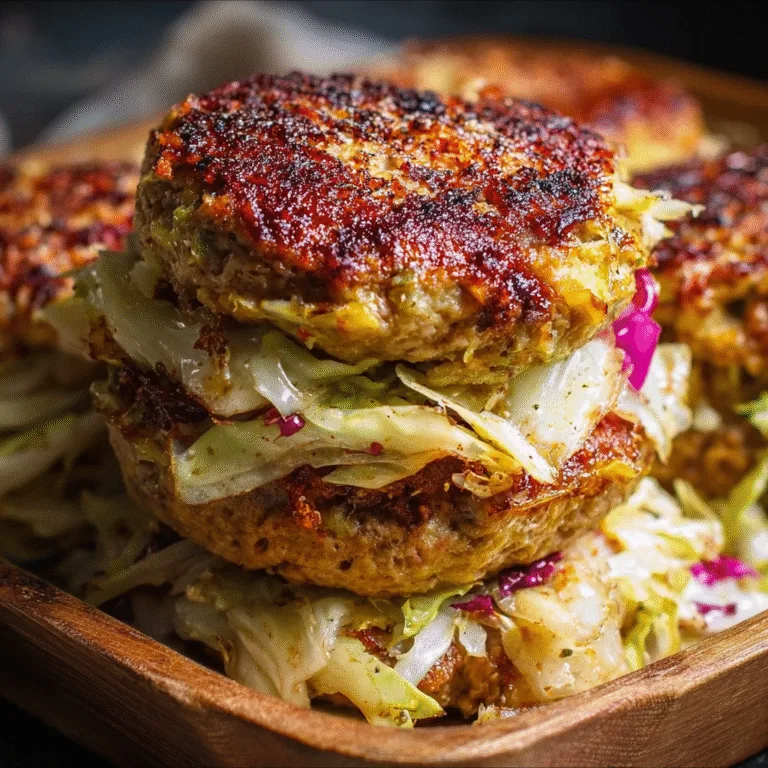Oven-Baked Cabbage Burgers