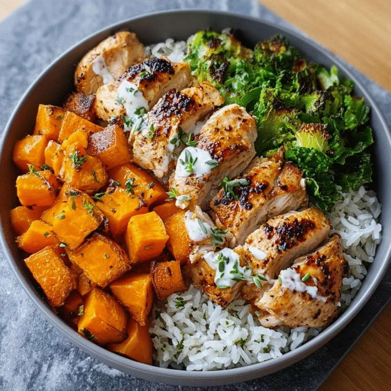 Chicken and Sweet Potato Rice Bowl | Quick & Healthy Weeknight Meal