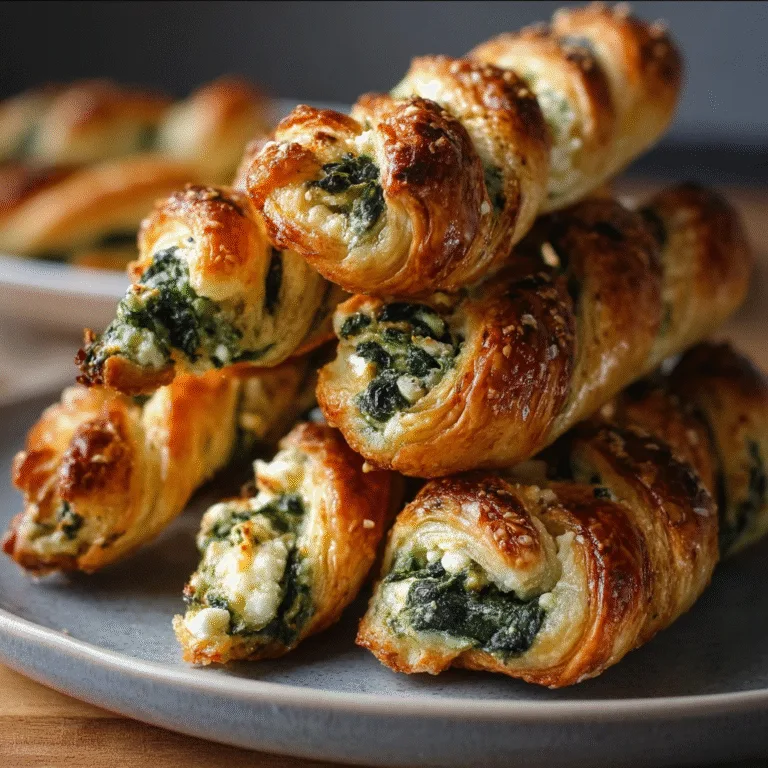 Spinach Feta Twists – Flaky, Savory & Crowd-Pleasing