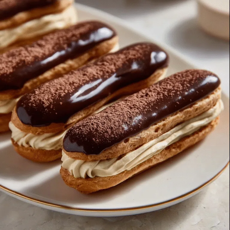 Mocha Éclairs: Coffee-Infused Pastry Cream Delight