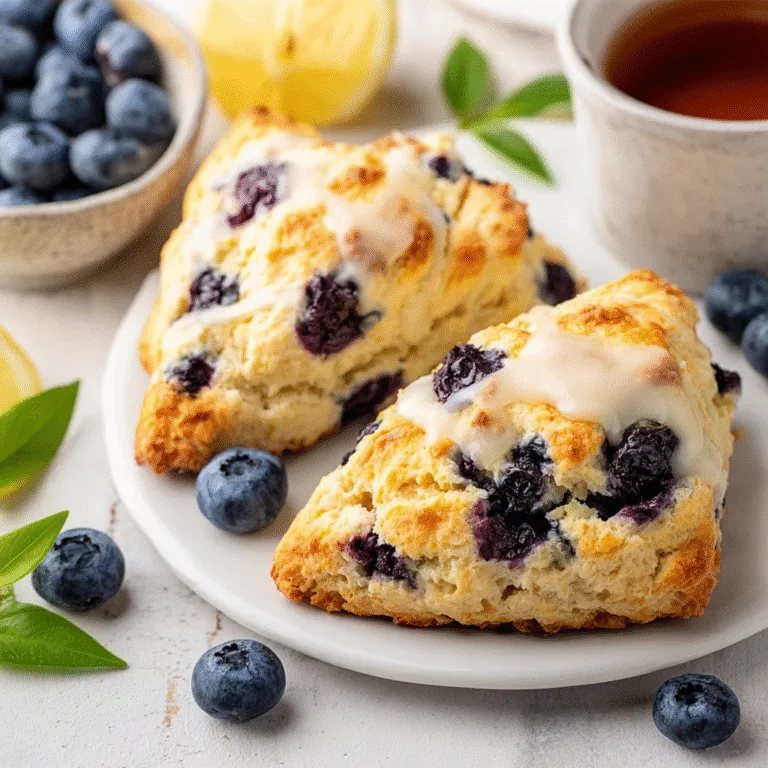Easy Scone Recipe – Blueberry Scones: Fluffy, Sweet, and Perfect for Any Morning