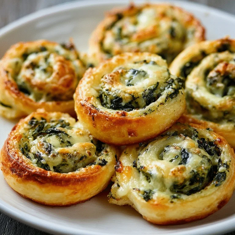 Easy Cheesy Spinach Pinwheels for Any Occasion