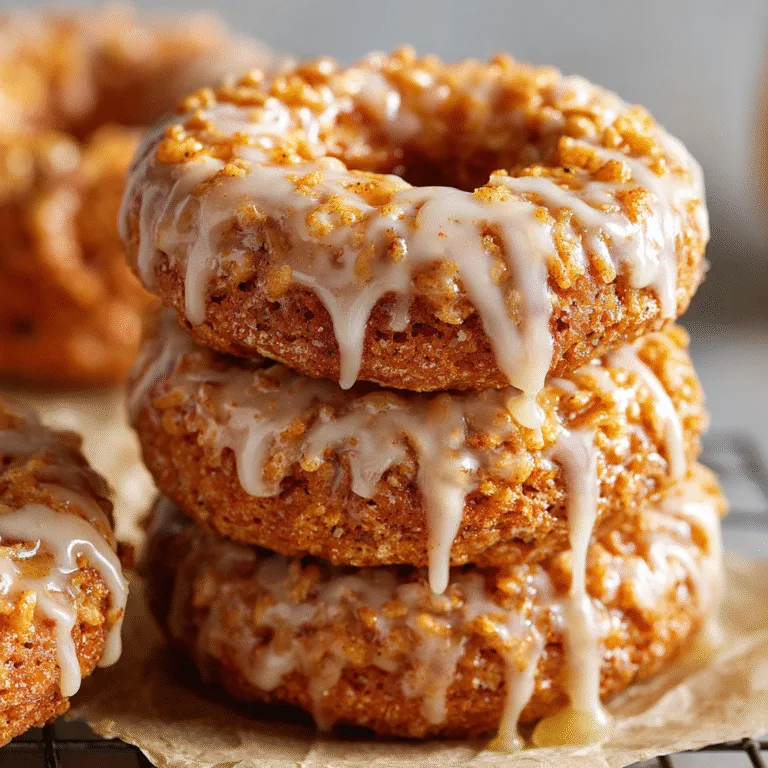 Pumpkin Krispie Donuts with Hot Honey Glaze – Fall’s Sweet & Spicy Obsession