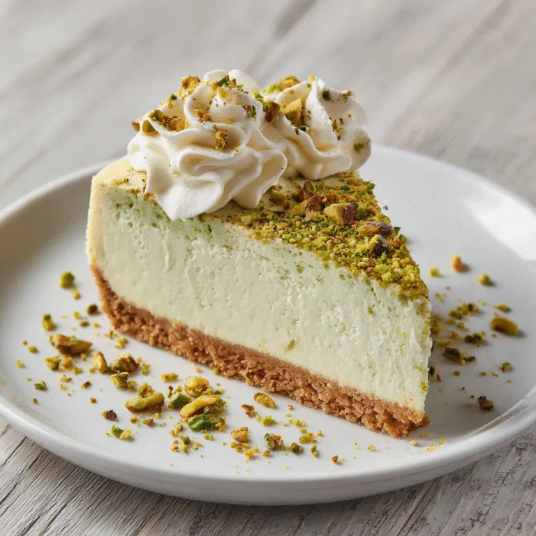 Indulge in Irresistible Pistachio Cheesecake