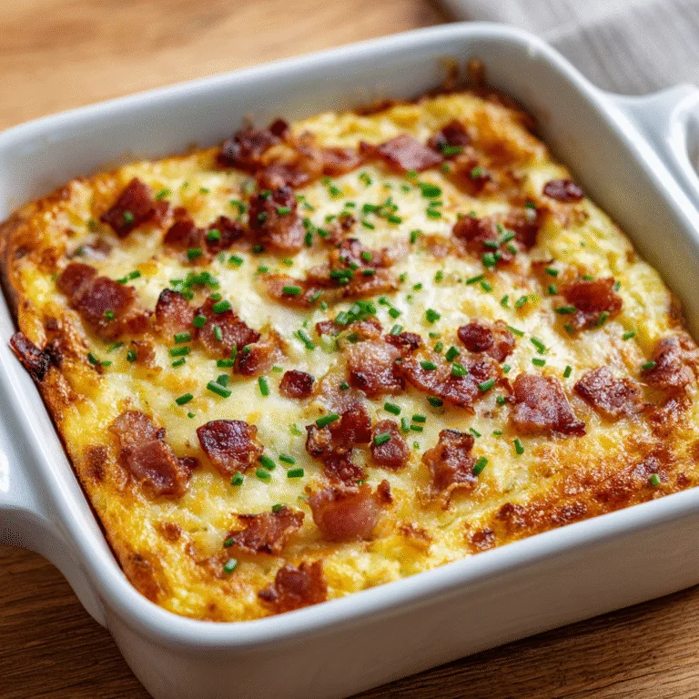 Crack Breakfast Casserole – Cheesy, Savory & Totally Addictive