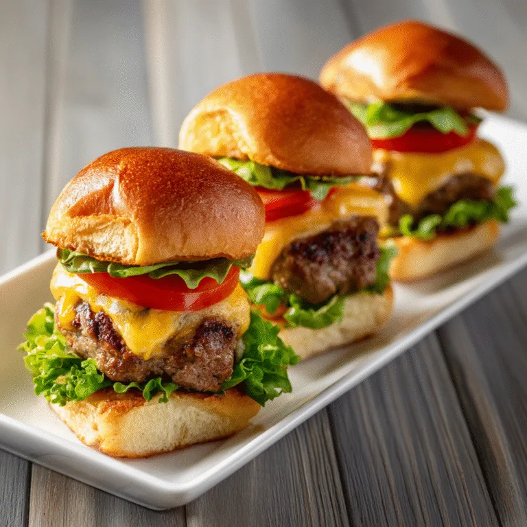 Juicy Cheeseburger Sliders: Mini Burgers Packed with Flavor