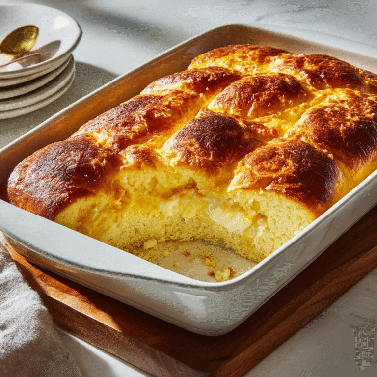 Flaky Cheesecake Crescent Casserole – Creamy, Decadent, and Irresistibly Flaky