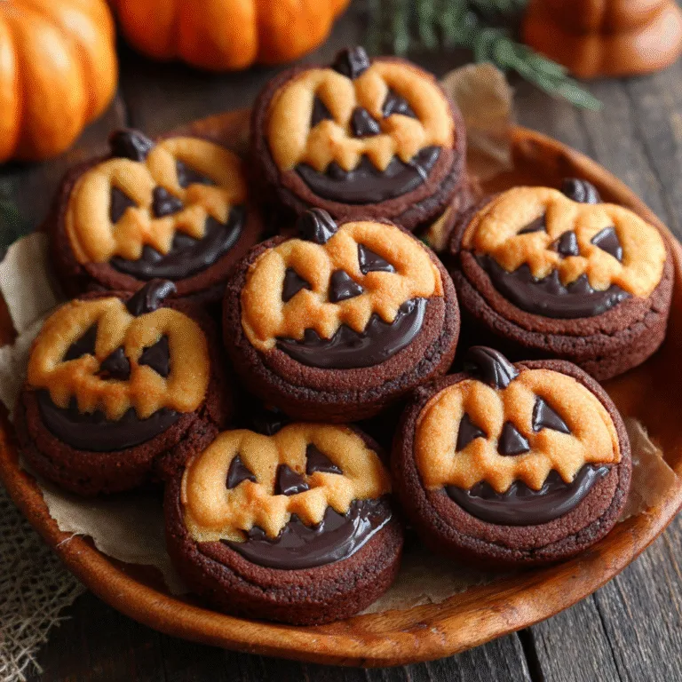 Milk Chocolate Stuffed Jack-O’-Lantern Cookies – Spooky & Fun Halloween Treats