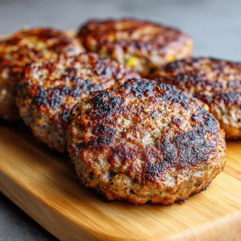 Seasoned Air Fryer Hamburger Patties – Healthy High-Protein Style