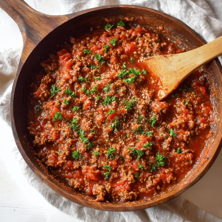 The Best Homemade Meat Sauce Recipe (Classic Italian Style)