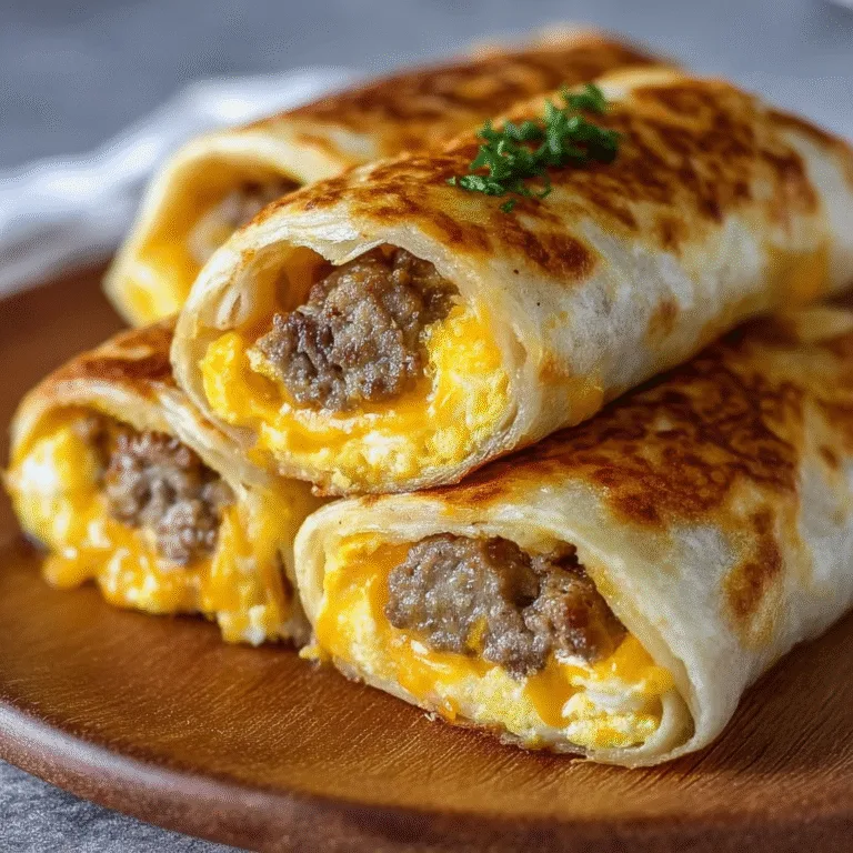 Sausage Egg and Cheese Breakfast Roll-Ups – The Ultimate Morning Delight