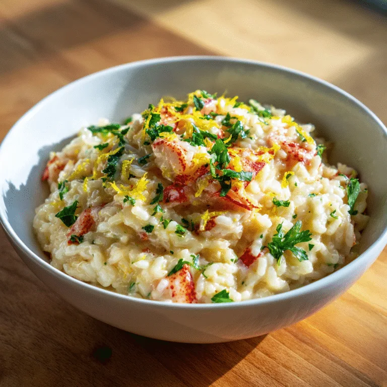 Lemon Butter Lobster Risotto
