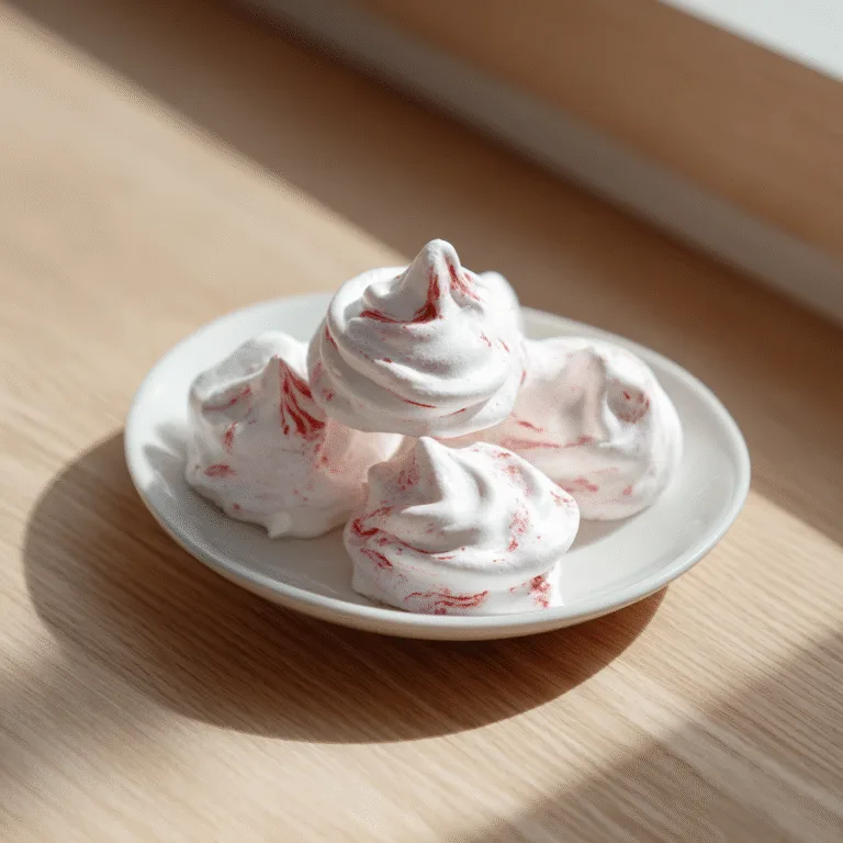 PEPPERMINT MERINGUES FOR A MAGICAL WHITE CHRISTMAS