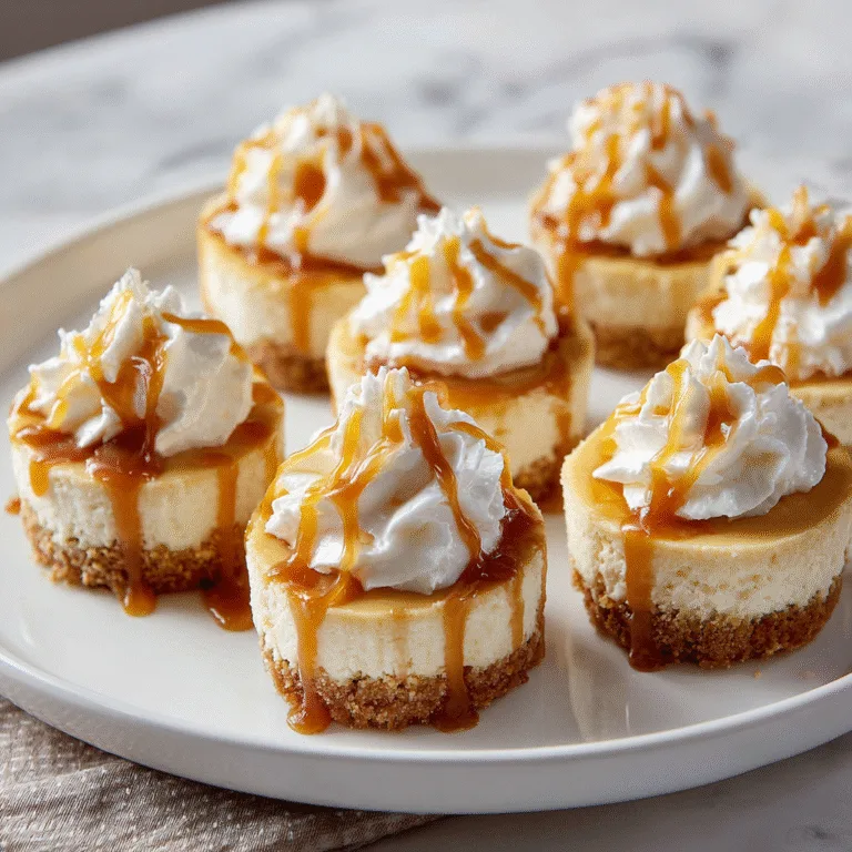 Mini Butterbeer Cheesecakes