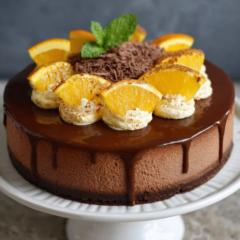 Chocolate Orange Cheesecake – Decadent, Creamy & Citrusy