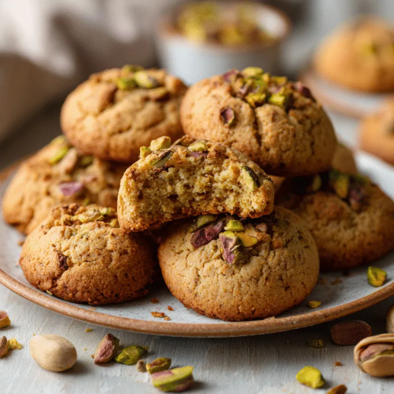 Soft and Chewy Pistachio Pudding Cookies – Nutty, Moist, and Irresistible