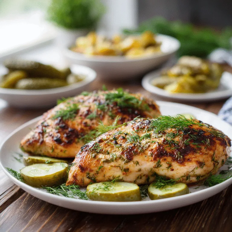 Tangy Dill Pickle Parmesan Chicken