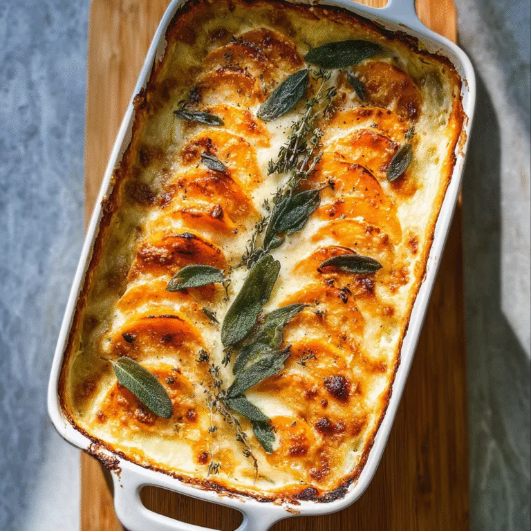 SAGE BUTTERNUT SQUASH GRATIN RECIPE – HOW TO MAKE BUTTERNUT GRATIN