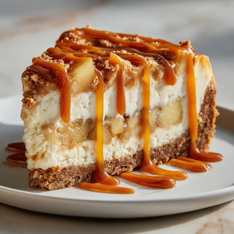 Salted Caramel Apple Pie Cheesecake