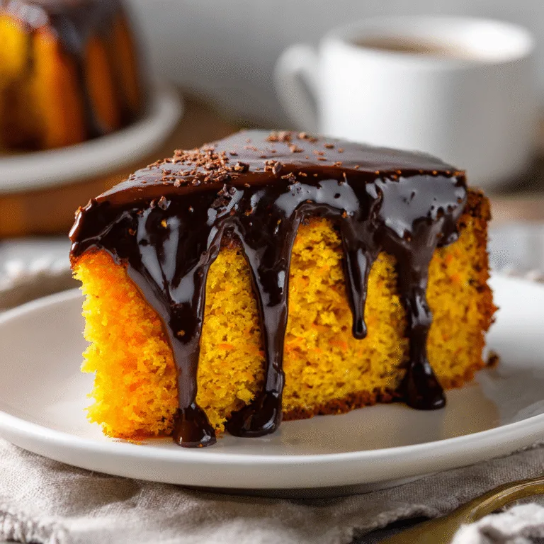 Brazilian Carrot Cake (Bolo de Cenoura)