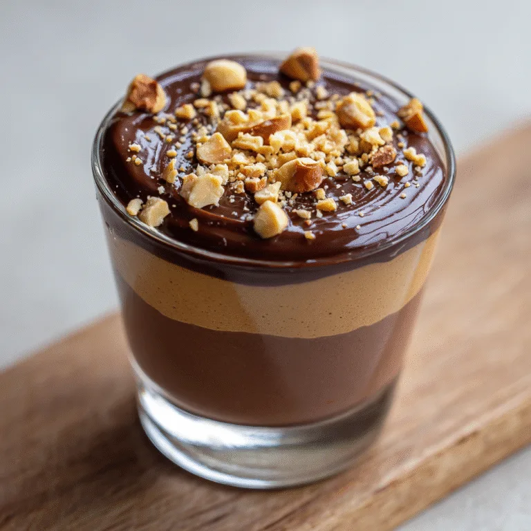 CHOCOLATE COVERED PEANUT BUTTER MOUSSE