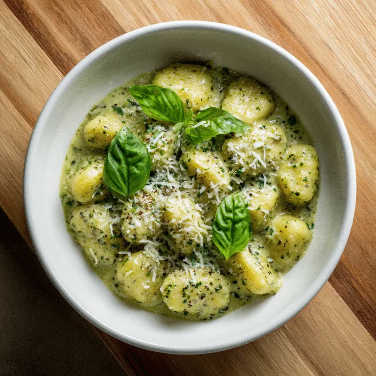 CREAMY PESTO GNOCCHI: A BOWL OF PURE COMFORT