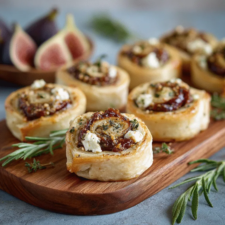 Fig and Goat Cheese Pinwheels