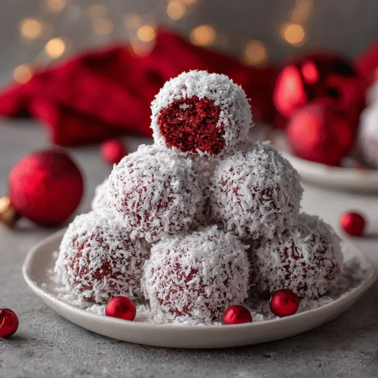 Red Velvet Snowballs – Christmas Sweet Treats for Holiday Parties