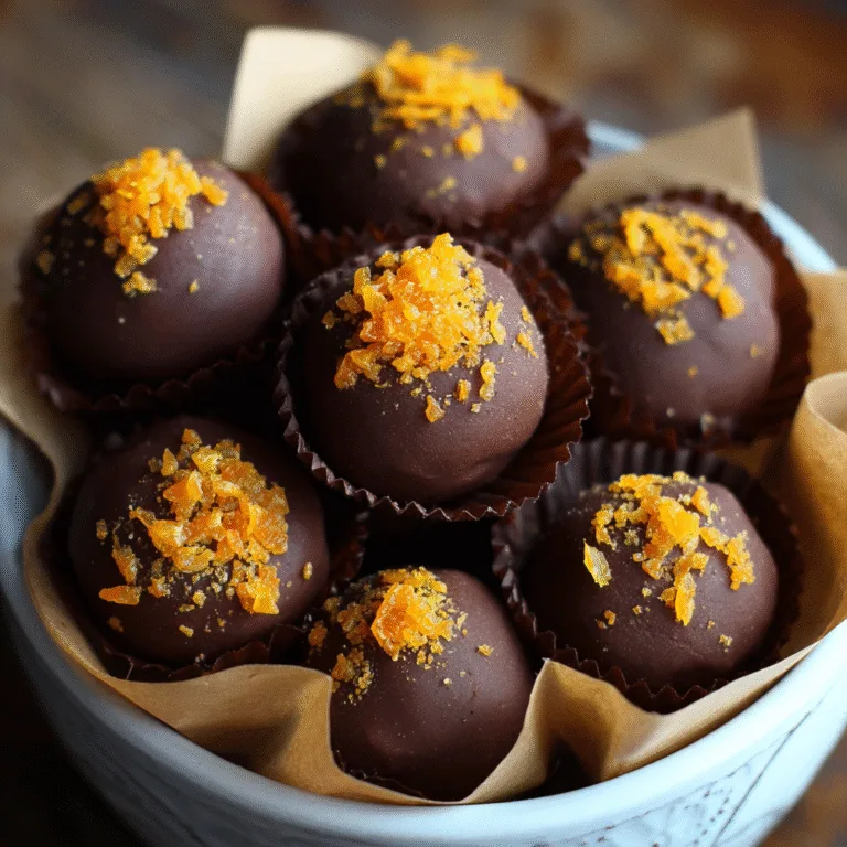 CHOCOLATE ORANGE TRUFFLES – EASY HOMEMADE TRUFFLES RECIPE